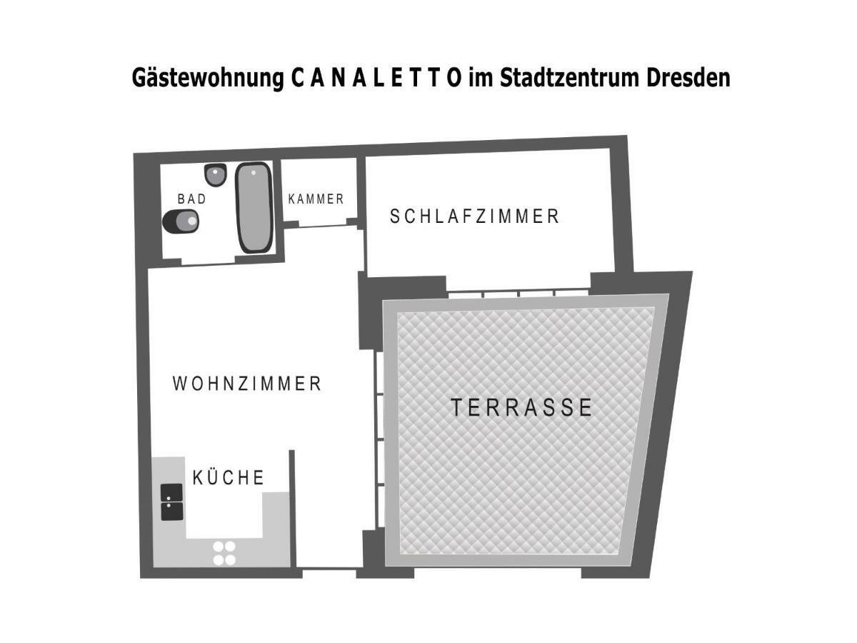Fewo Canaletto Im Stadtzentrum 德累斯顿 外观 照片